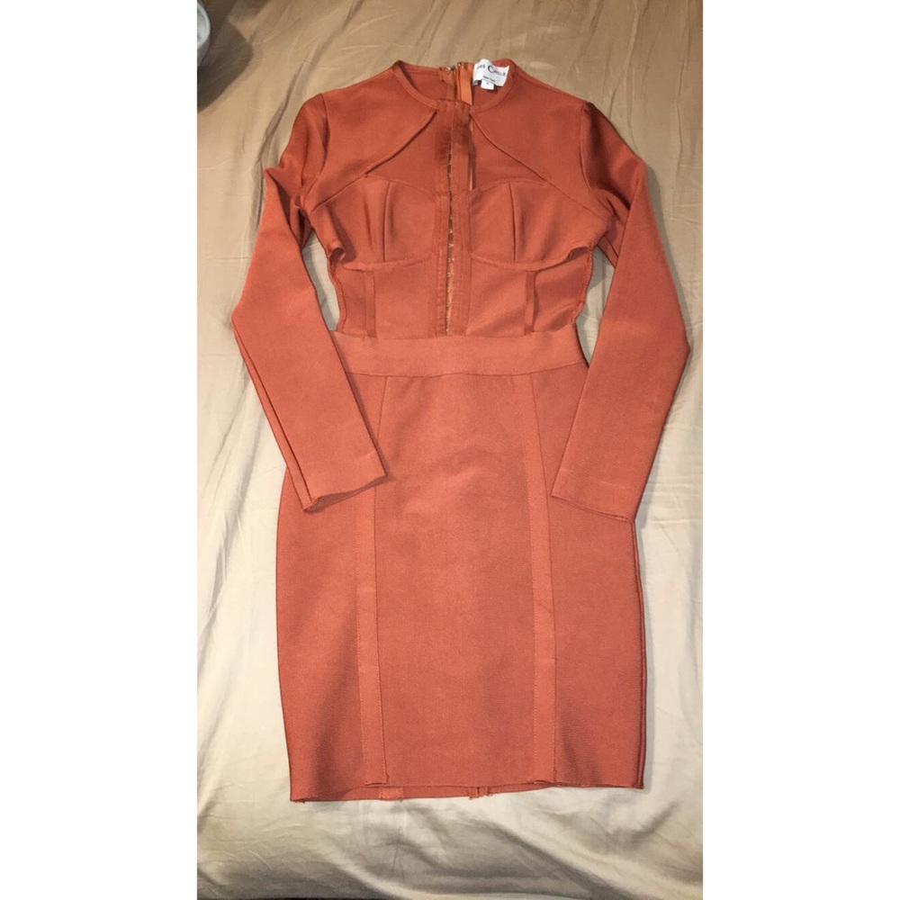 Burnt Orange Cut Out Dress